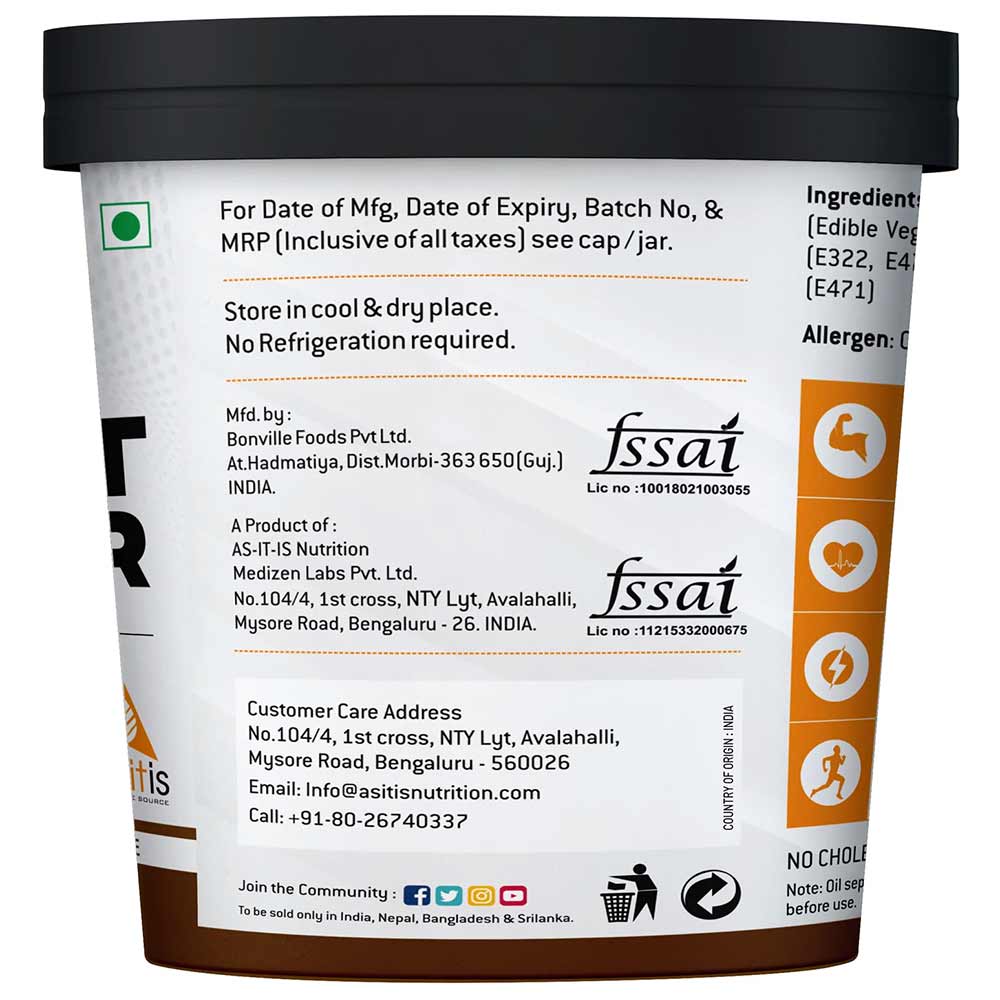 AS-IT-IS Nutrition ATOM Peanut Butter Crunchy