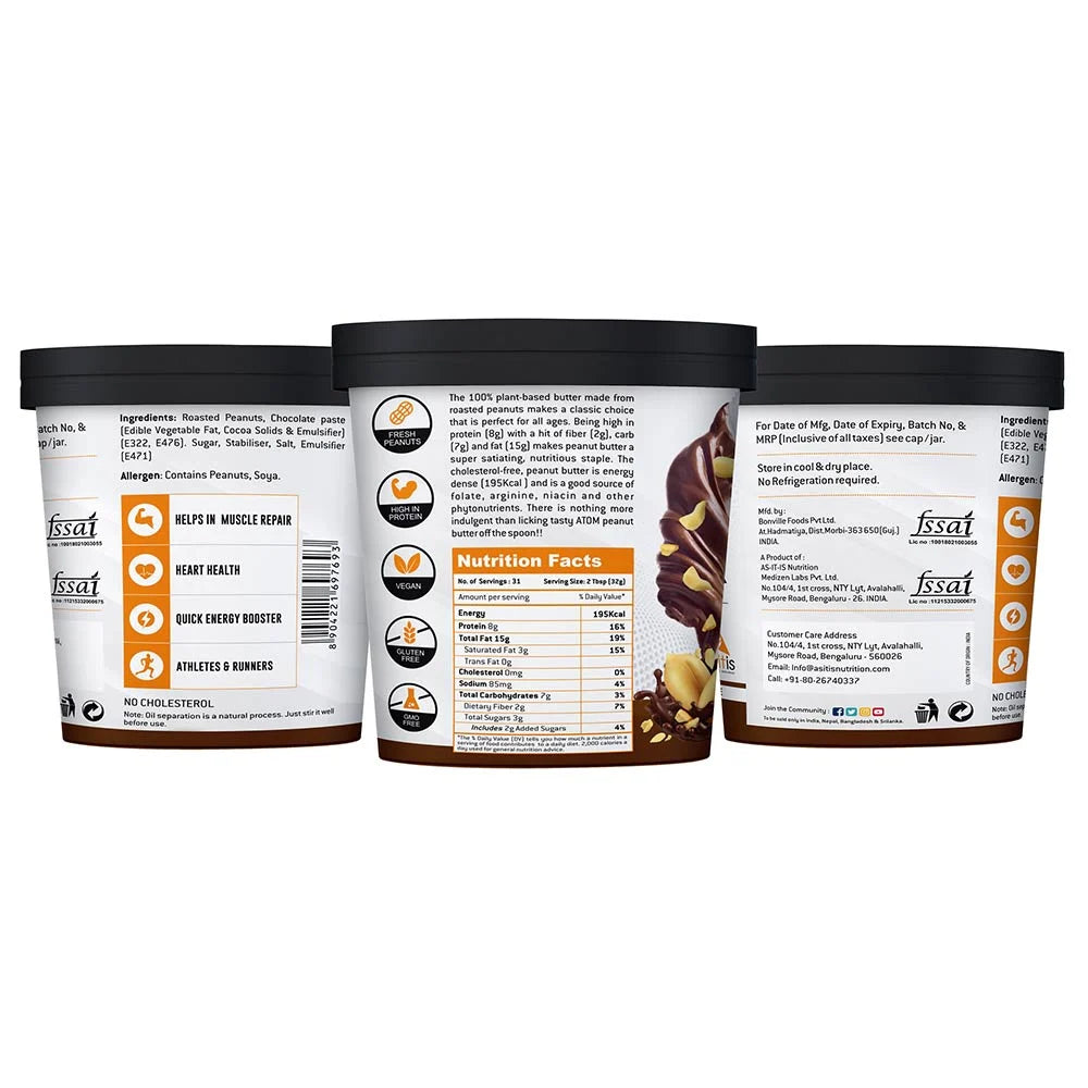 AS-IT-IS Nutrition ATOM Peanut Butter Crunchy