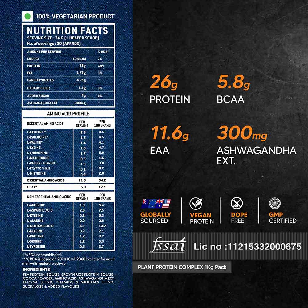 AS-IT-IS Nutrition ATOM Plant Protein Complex