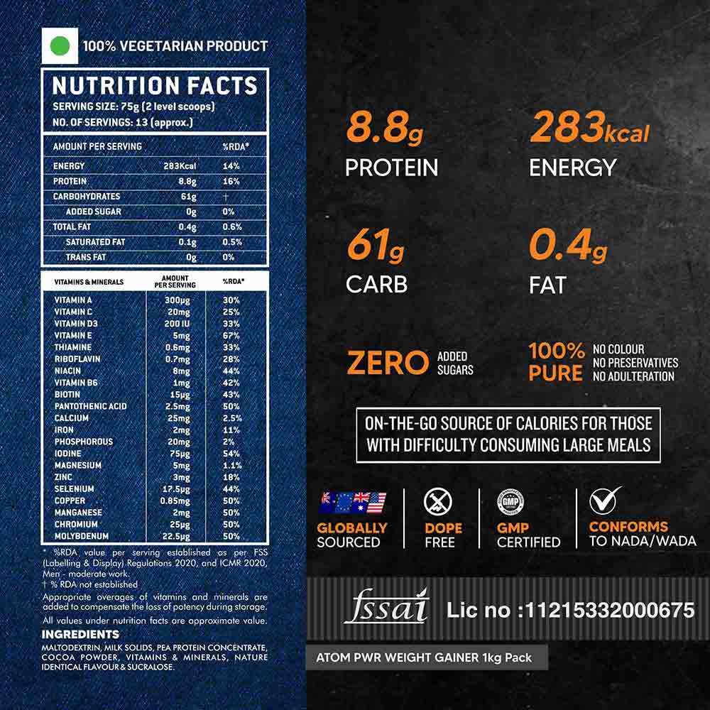AS-IT-IS Nutrition ATOM Weight Gainer