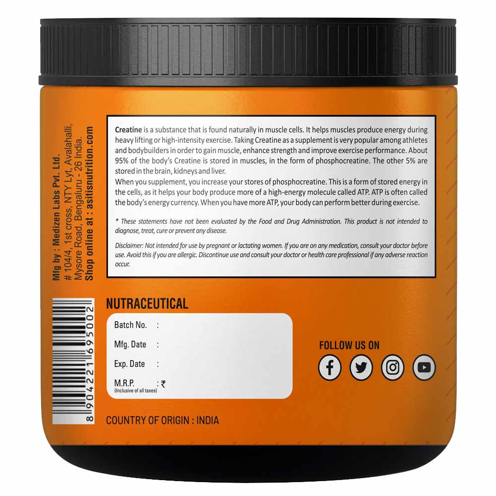 AS-IT-IS Nutrition Creatine Monohydrate
