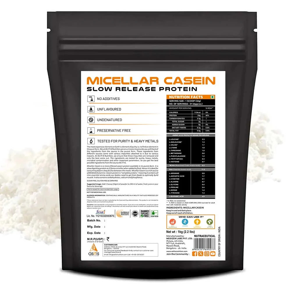 AS-IT-IS Nutrition Micellar Casein