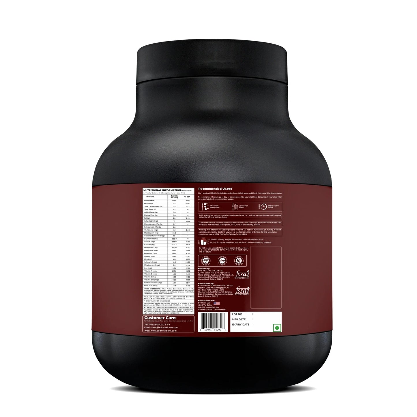 Bolt Mass Gainer