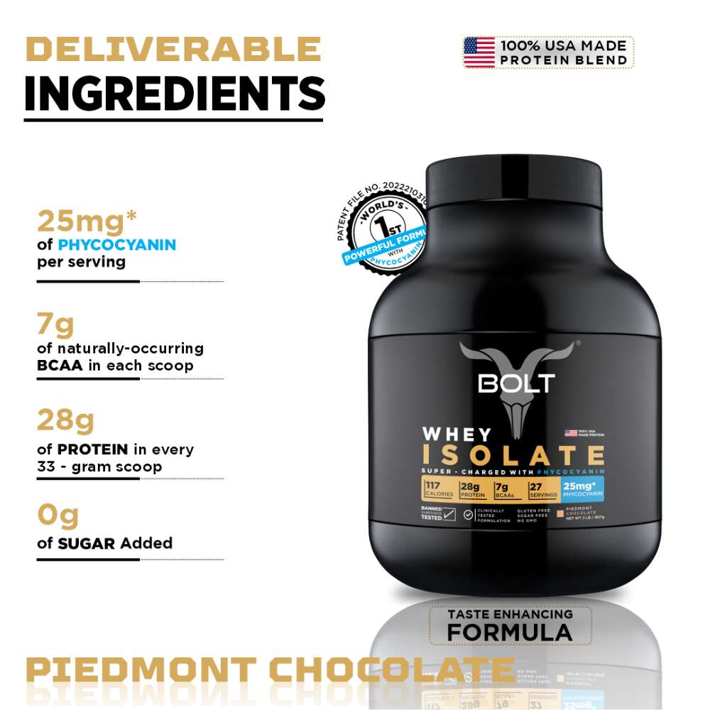 Bolt Whey Isolate Protein Powder