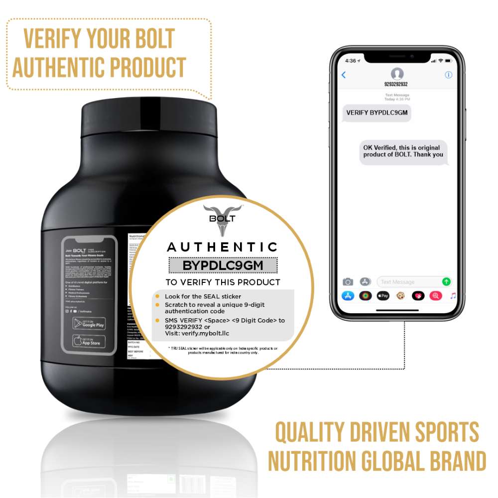 Bolt Whey Isolate Protein Powder