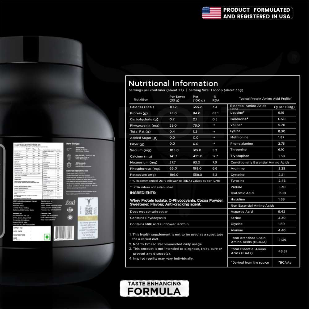 Bolt Whey Isolate Protein Powder