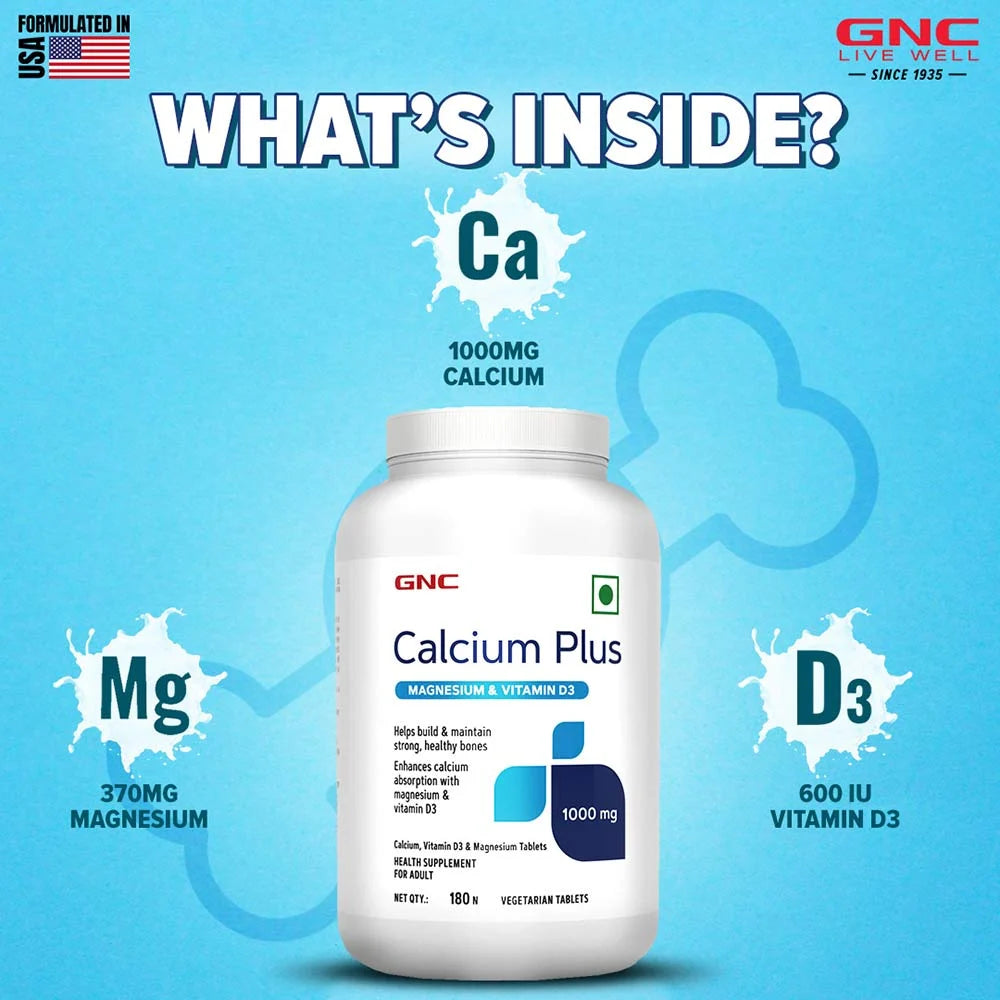 GNC Calcium Plus with Magnesium and Vitamin D3