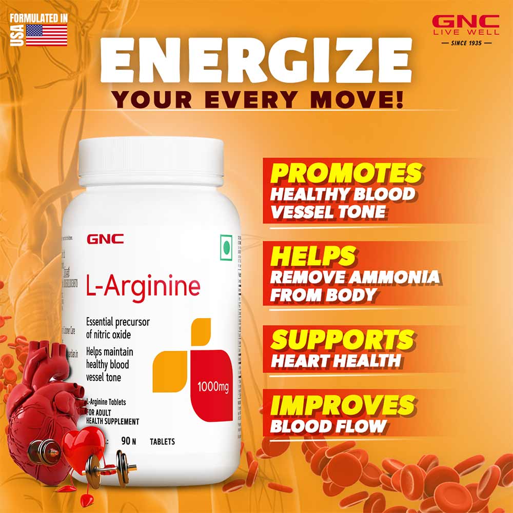 GNC L-Arginine (1000 mg)