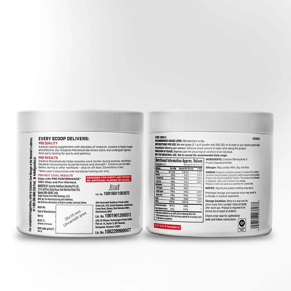 GNC Pro Performance Pure Micronized Creatine Monohydrate