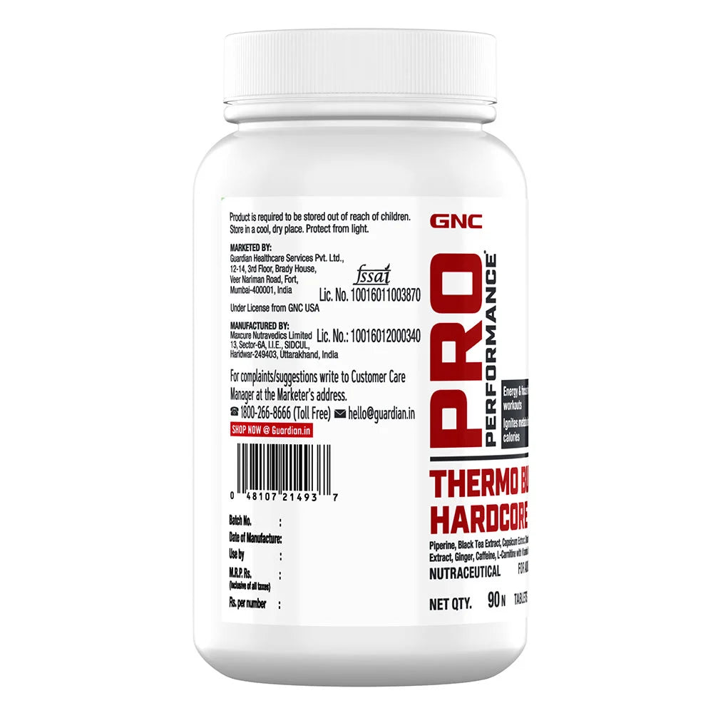 GNC Pro Performance Thermo Burst Hardcore