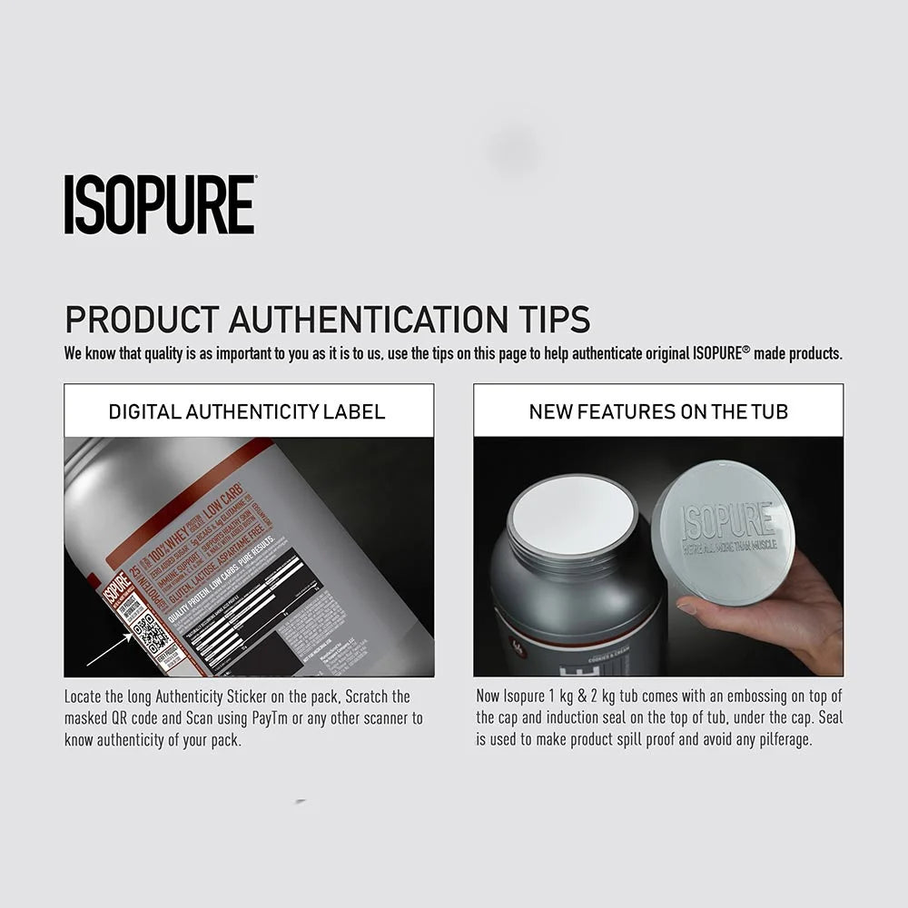 Isopure 100% Whey Protein Isolate