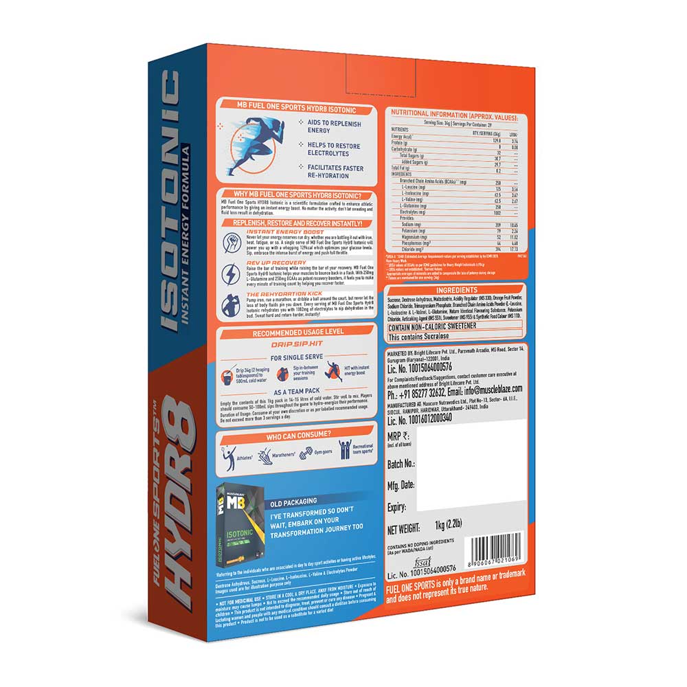MB Fuel One Sports Hydr8 Isotonic