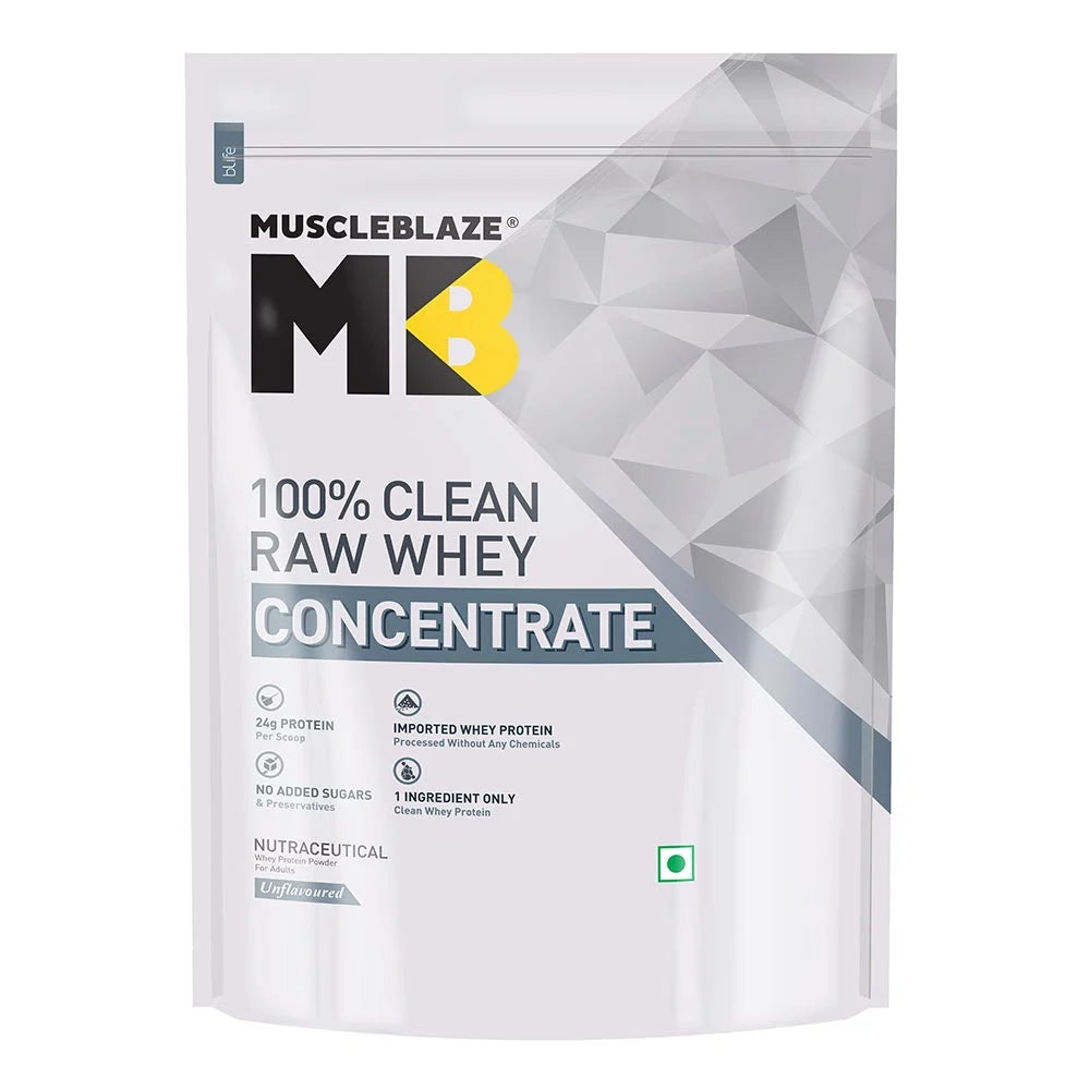 MuscleBlaze 100% Clean Raw Whey Concentrate