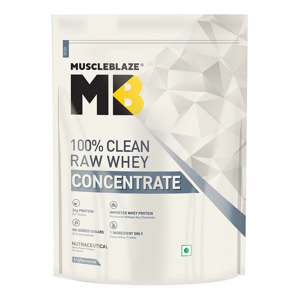 MuscleBlaze 100% Clean Raw Whey Concentrate
