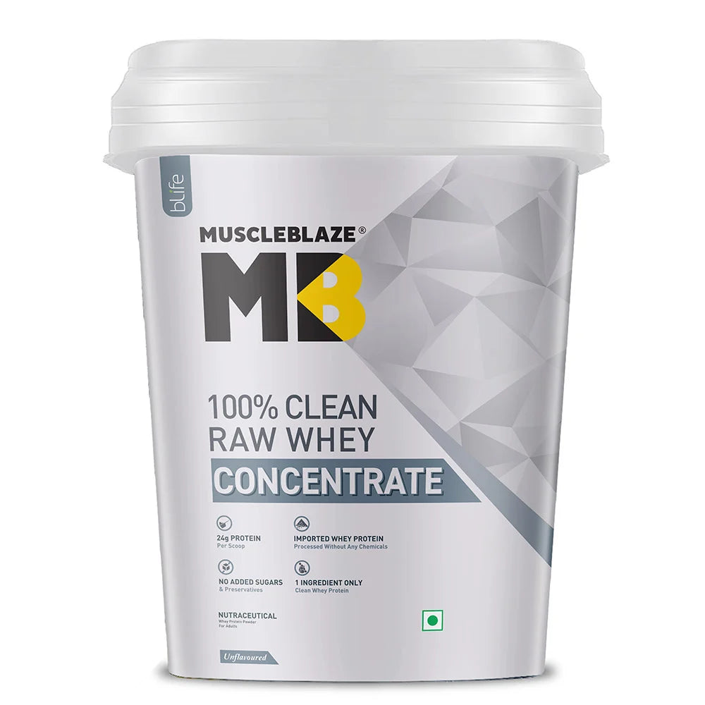 MuscleBlaze 100% Clean Raw Whey Concentrate