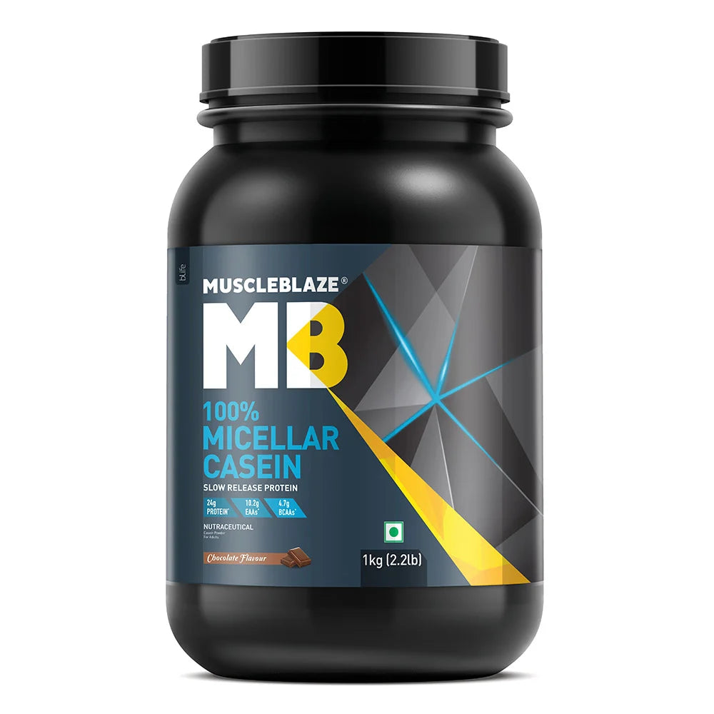 MuscleBlaze 100% Micellar Casein Slow Release Protein