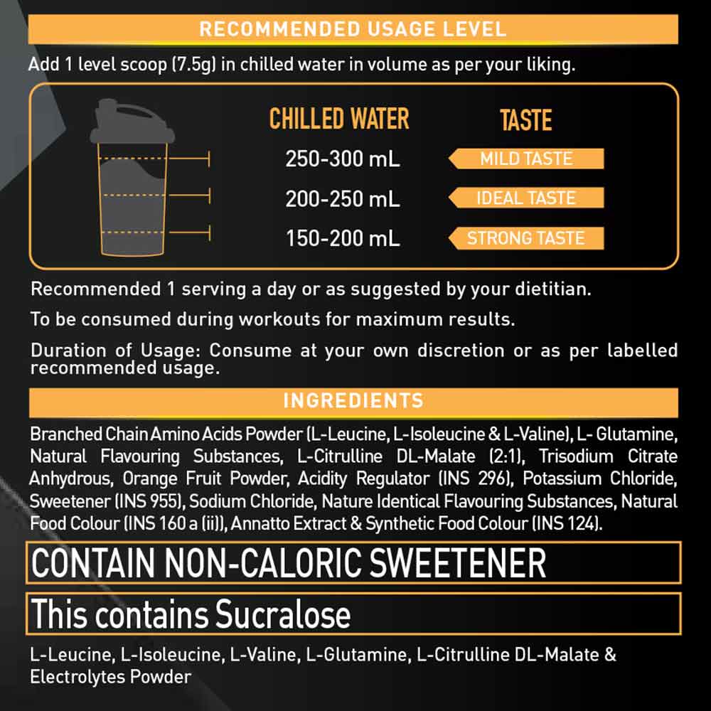 MuscleBlaze BCAA Gold 8:1:1