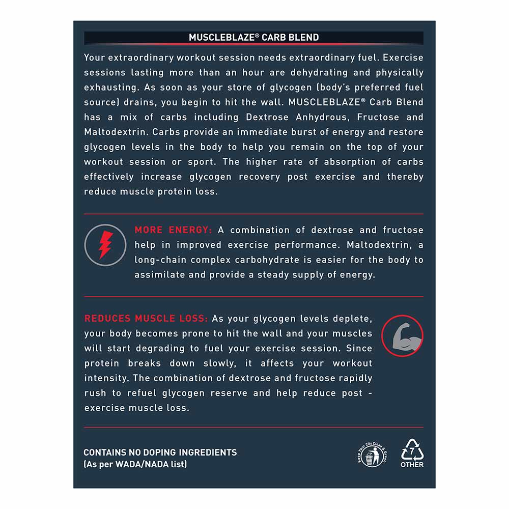 MuscleBlaze Carb Blend