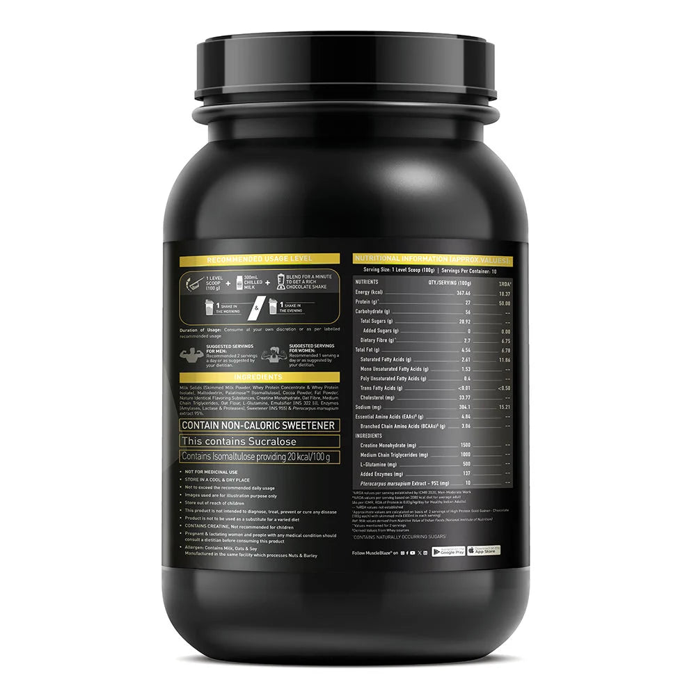 MuscleBlaze High Protein Gold Gainer