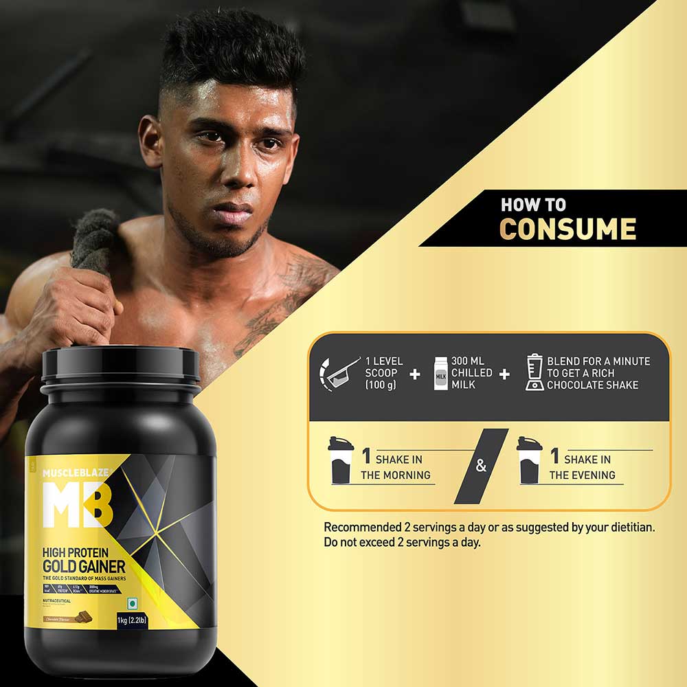 MuscleBlaze High Protein Gold Gainer