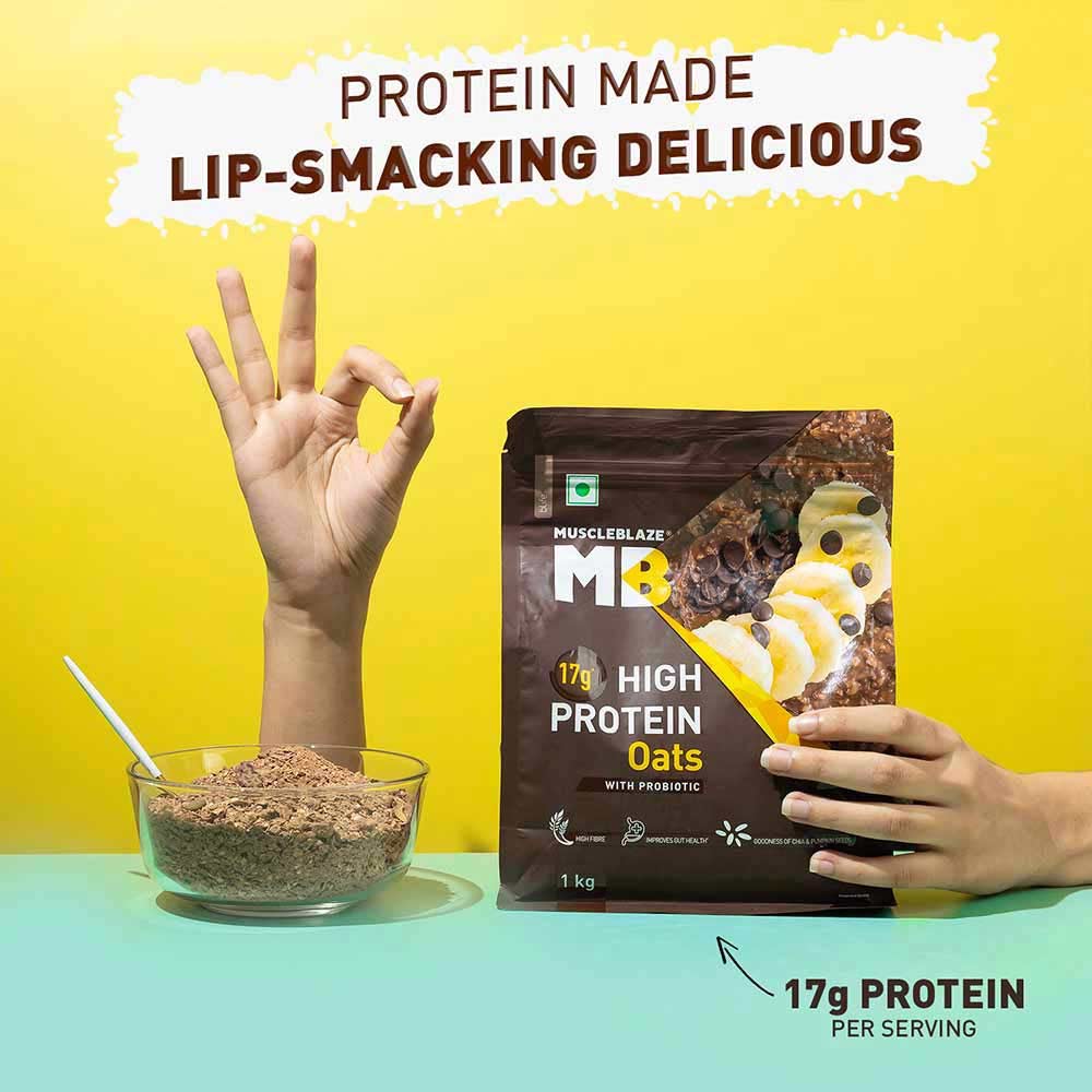 MuscleBlaze High Protein Oats OP
