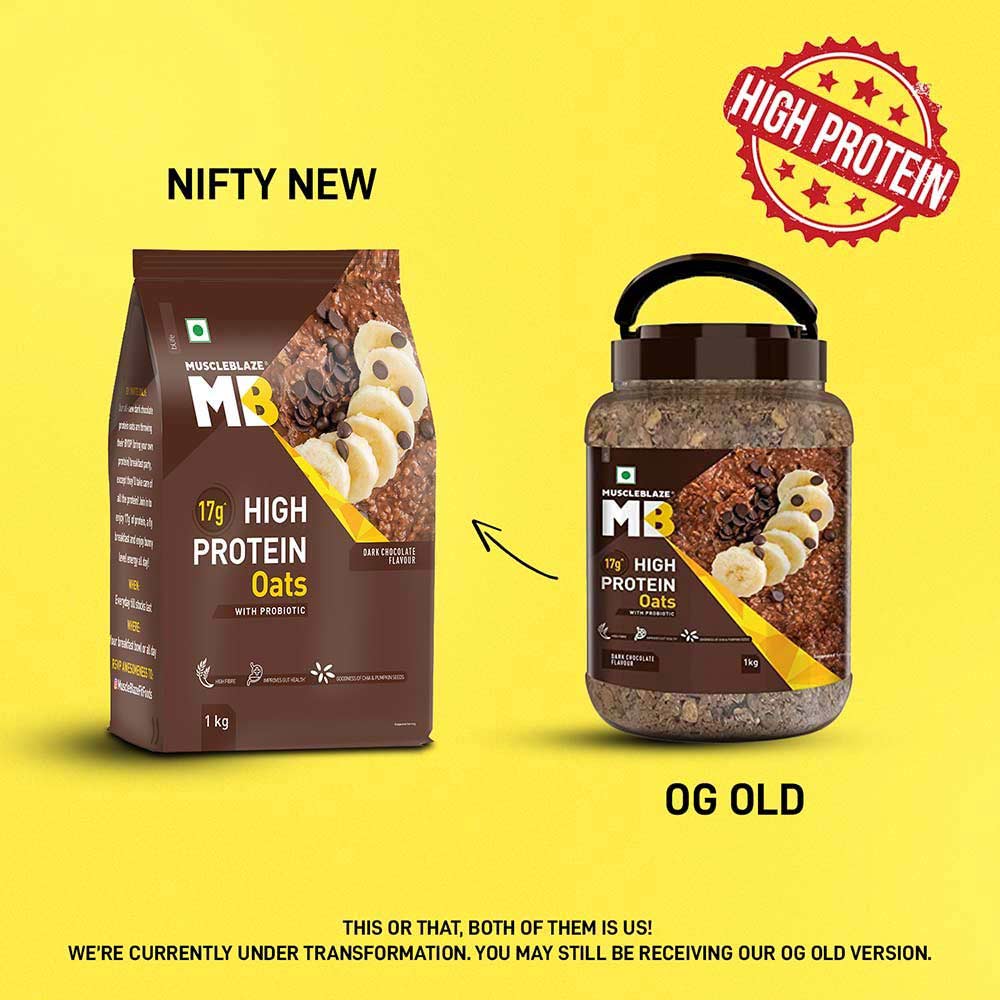 MuscleBlaze High Protein Oats OP