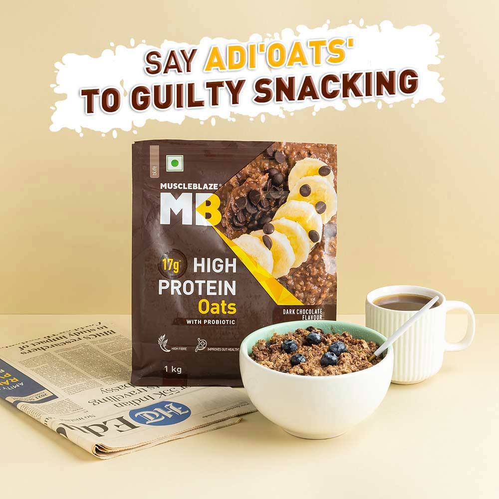 MuscleBlaze High Protein Oats OP