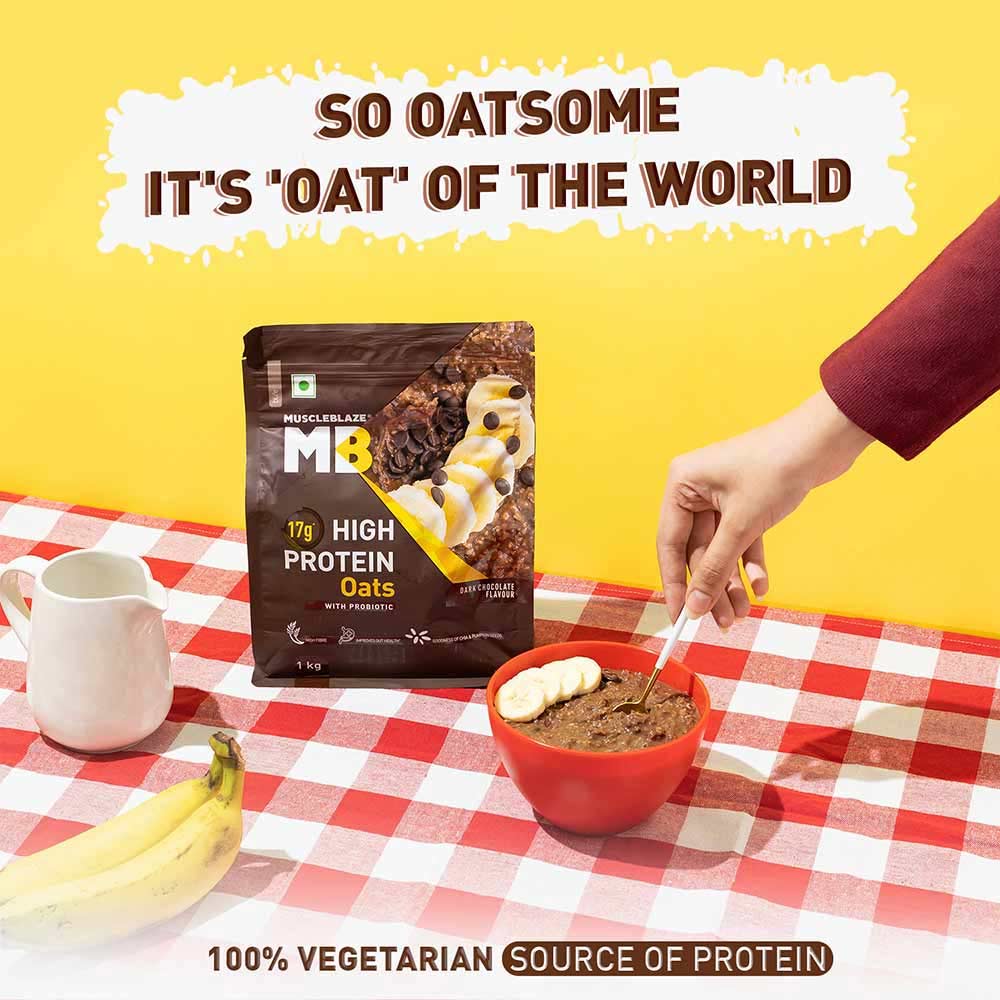 MuscleBlaze High Protein Oats OP