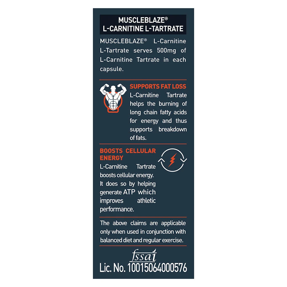 MuscleBlaze L-Carnitine L-Tartrate