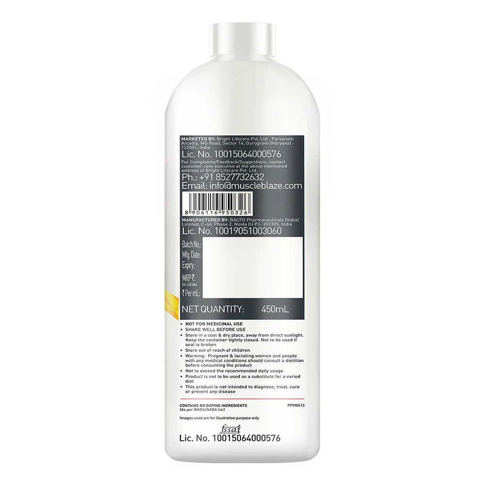 MuscleBlaze Liquid L-Carnitine 1100mg