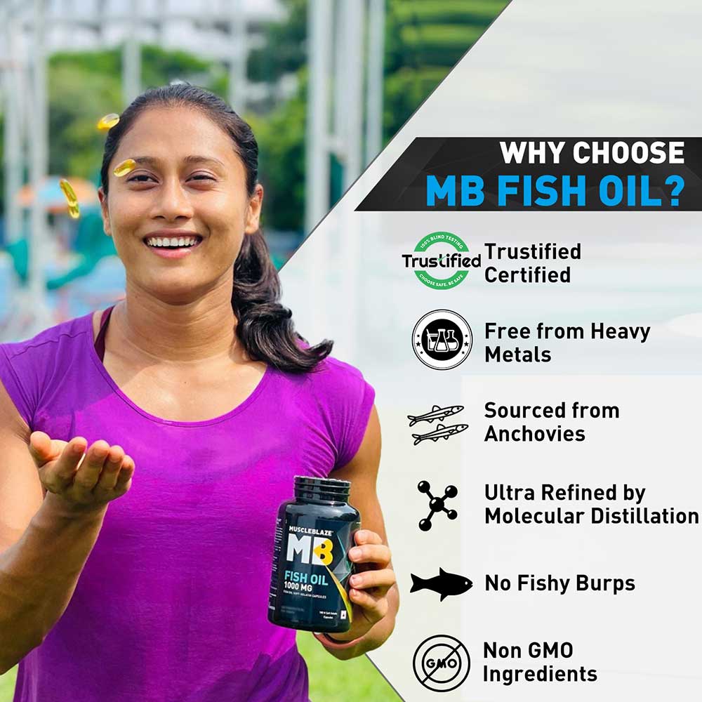 MuscleBlaze Omega 3 Fish Oil