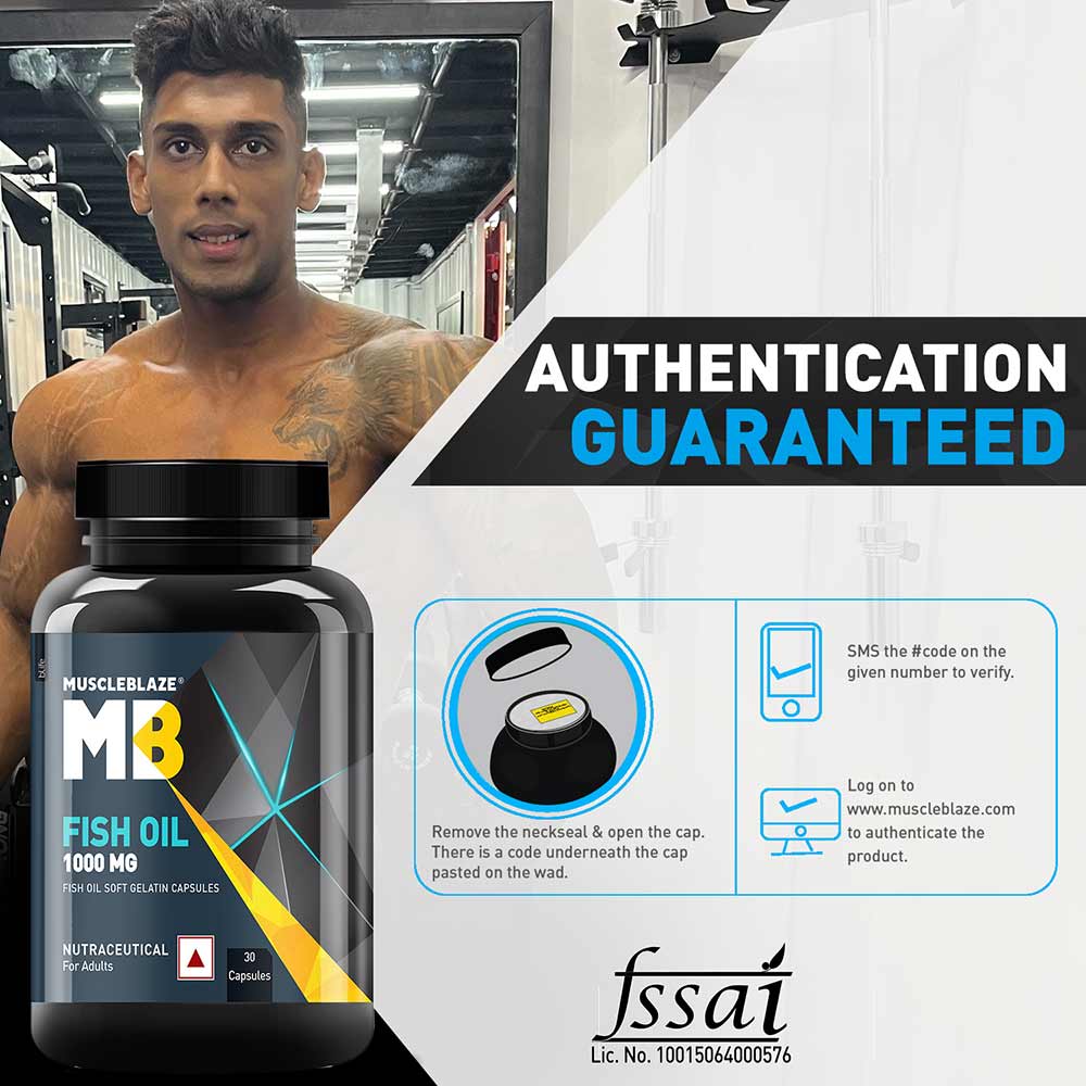 MuscleBlaze Omega 3 Fish Oil