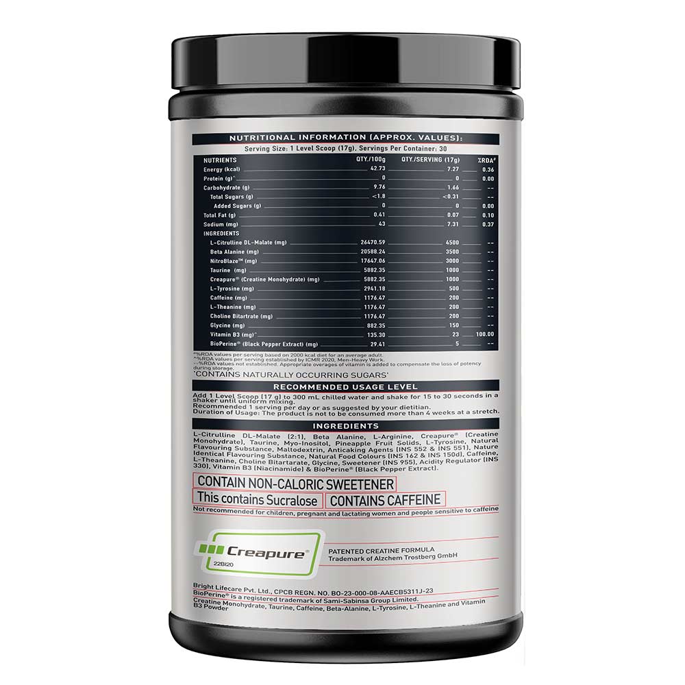 MuscleBlaze Pre Workout WrathX