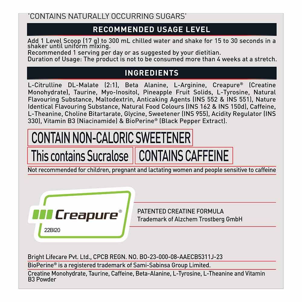 MuscleBlaze Pre Workout WrathX