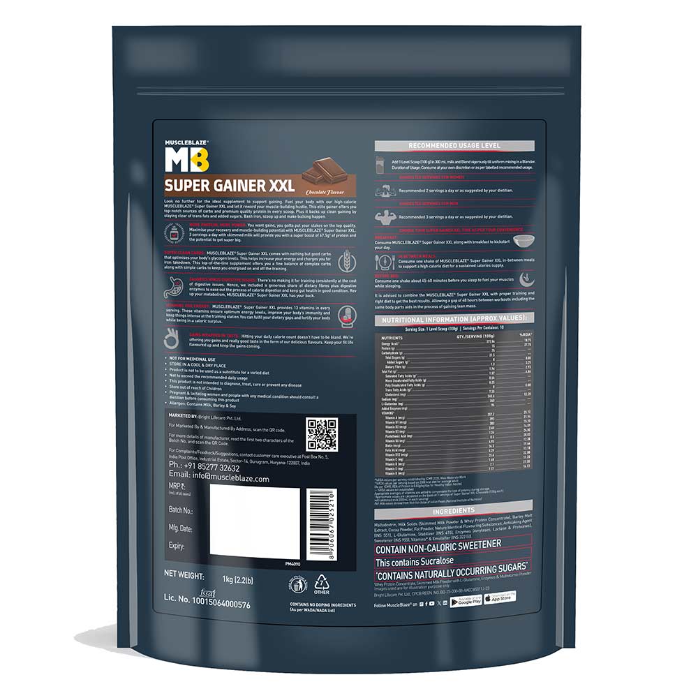 MuscleBlaze Super Gainer XXL