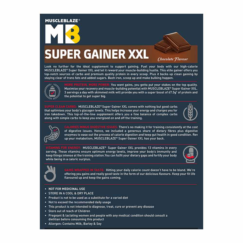 MuscleBlaze Super Gainer XXL