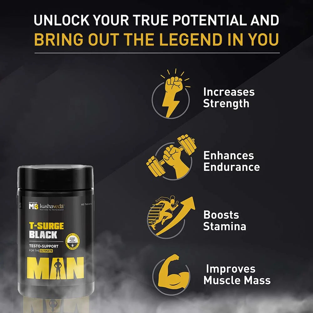 MuscleBlaze T-Surge Black