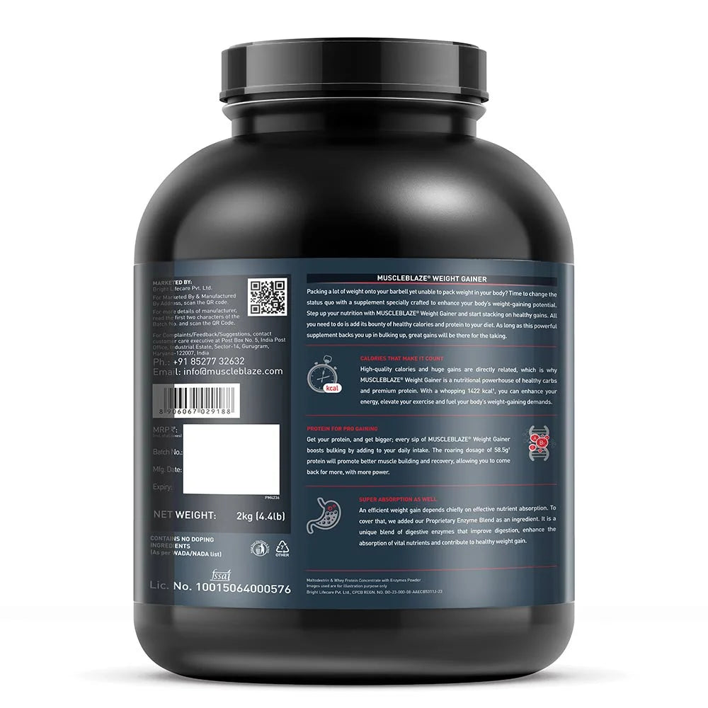 MuscleBlaze Weight Gainer with Added Digezyme