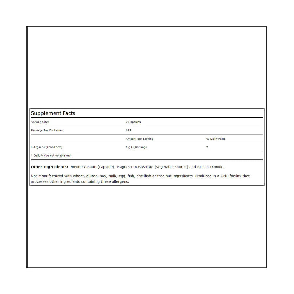 Now L-Arginine (500 mg)