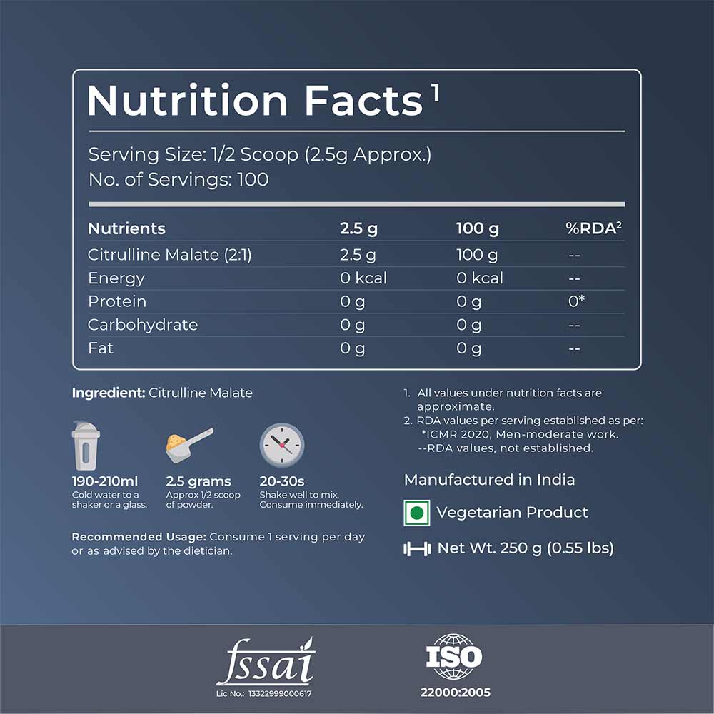 Nutrabay Pure Citrulline Malate Amino Acid