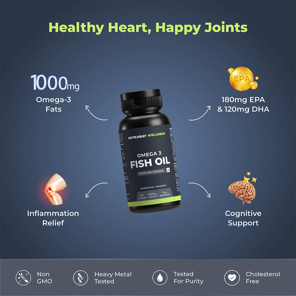 Nutrabay Wellness Omega 3 Fish Oil
