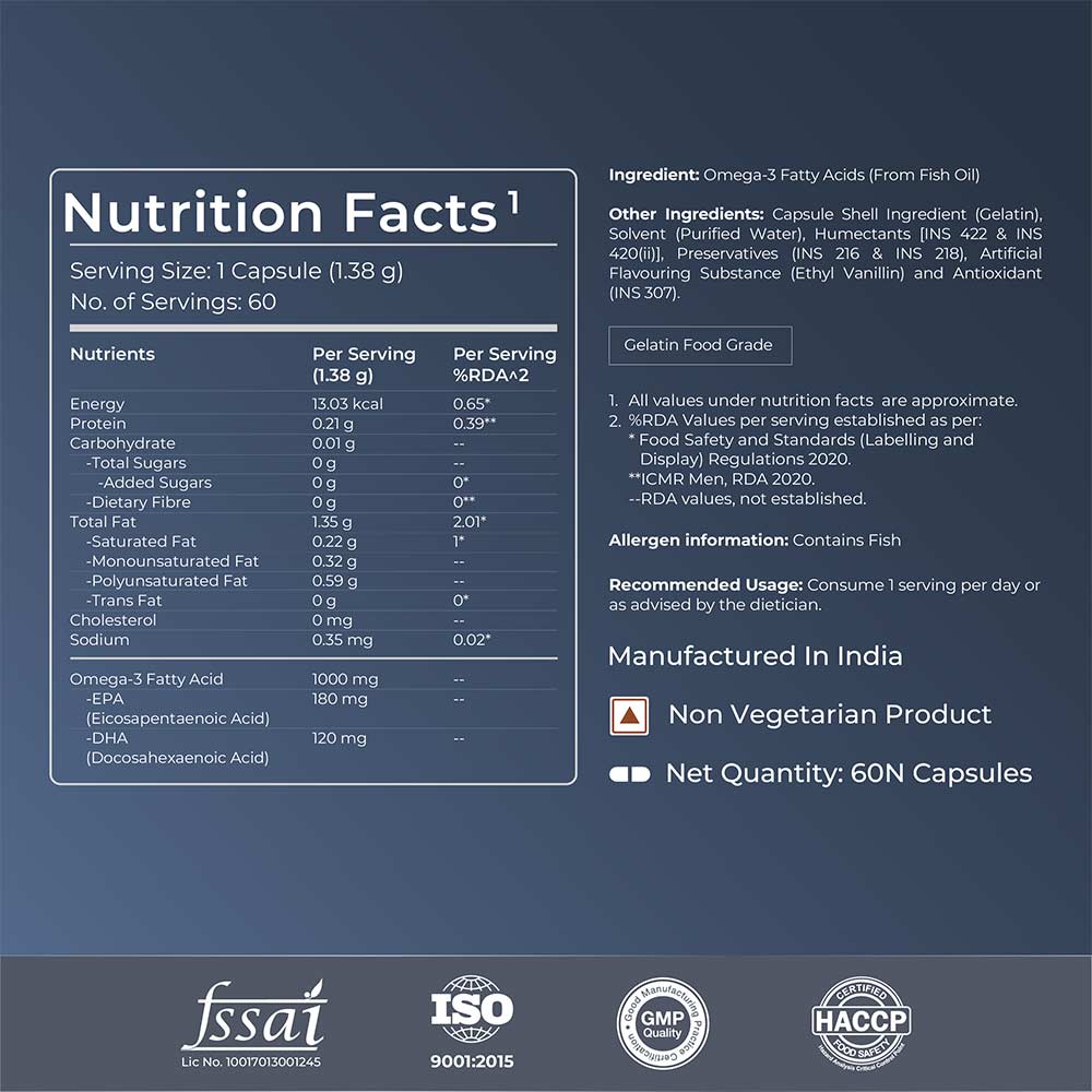 Nutrabay Wellness Omega 3 Fish Oil