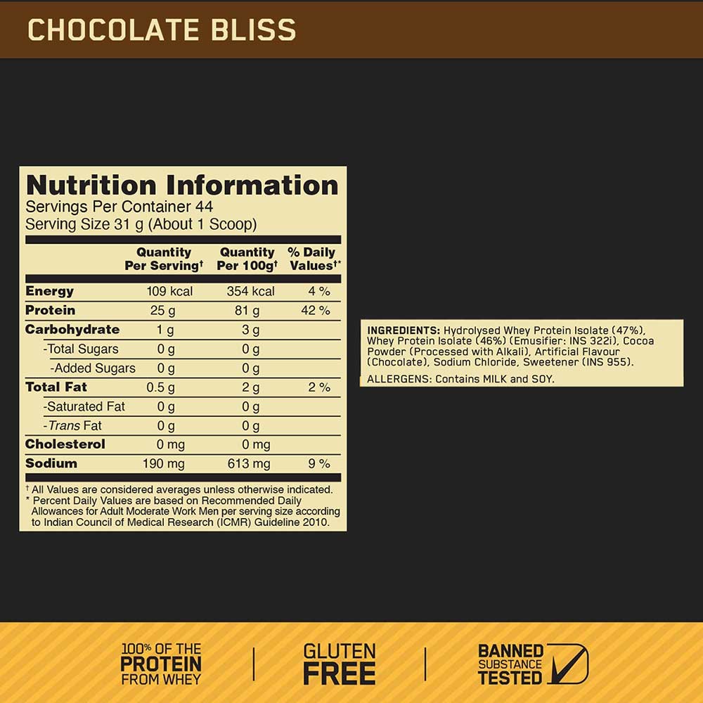 ON (Optimum Nutrition) Gold Standard 100% Isolate