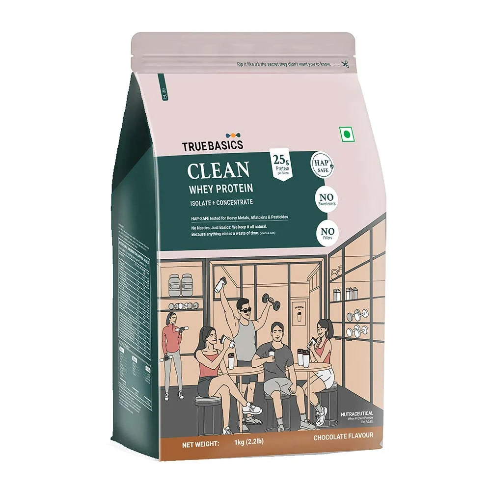 TrueBasics Clean Whey Protein (Isolate + Concentrate)