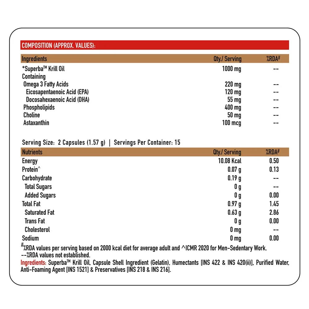 TrueBasics Heart Omega-3 Antarctic Krill Oil