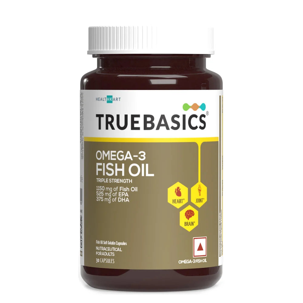 TrueBasics Fish Oil with 1150mg Omega-3 525mg EPA 375mg DHA