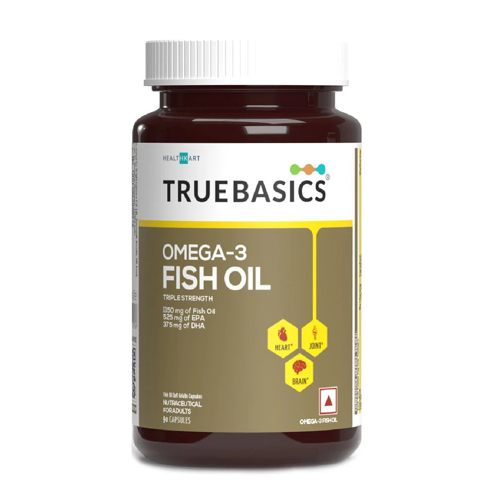 TrueBasics Fish Oil with 1150mg Omega-3 525mg EPA 375mg DHA