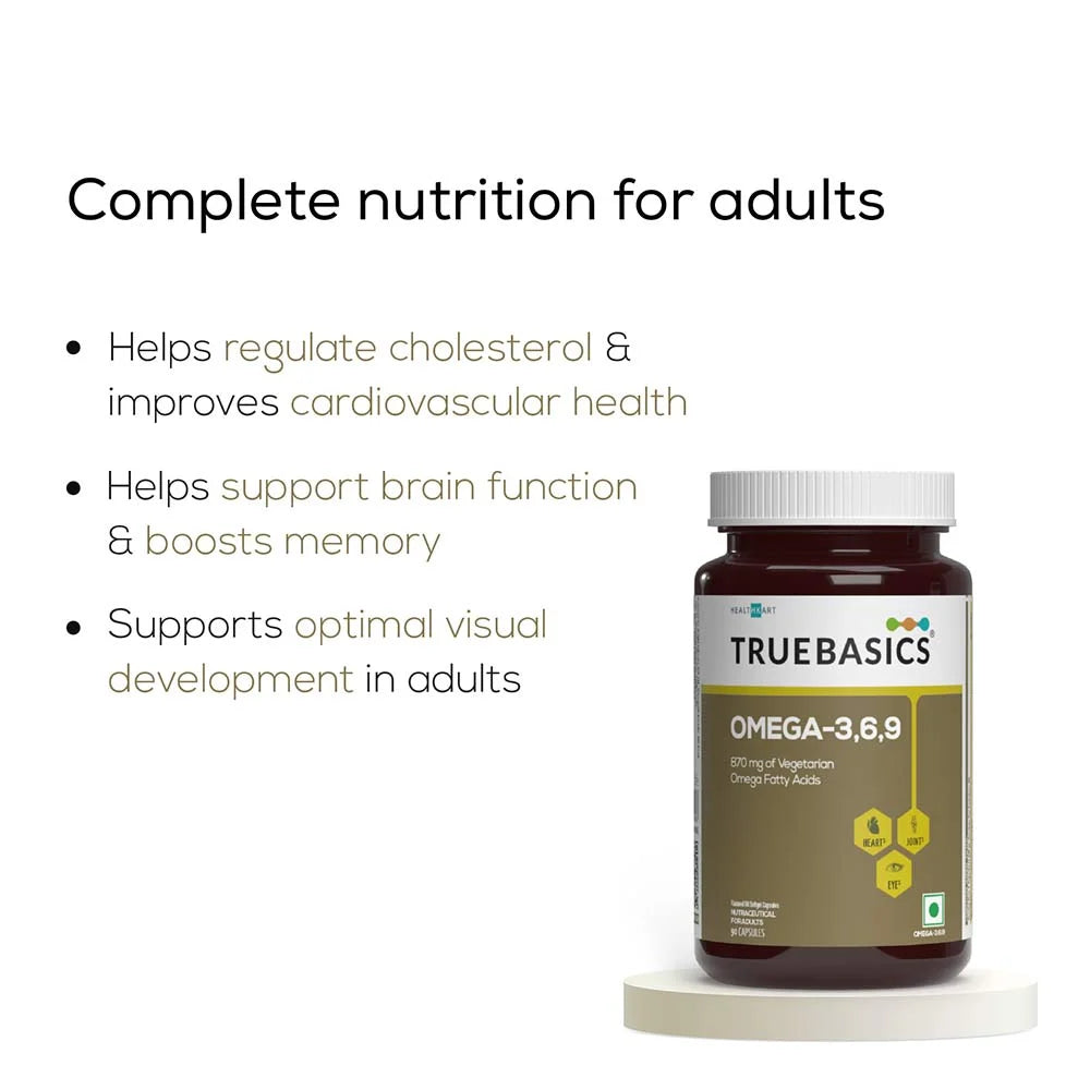 TrueBasics Vegan Omega 3 6 9