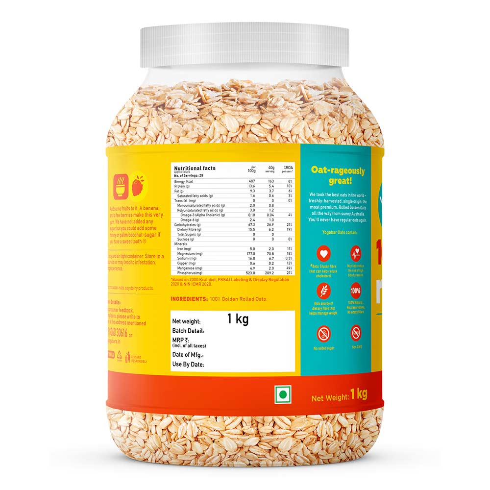 Yogabar 100% Rolled Oats