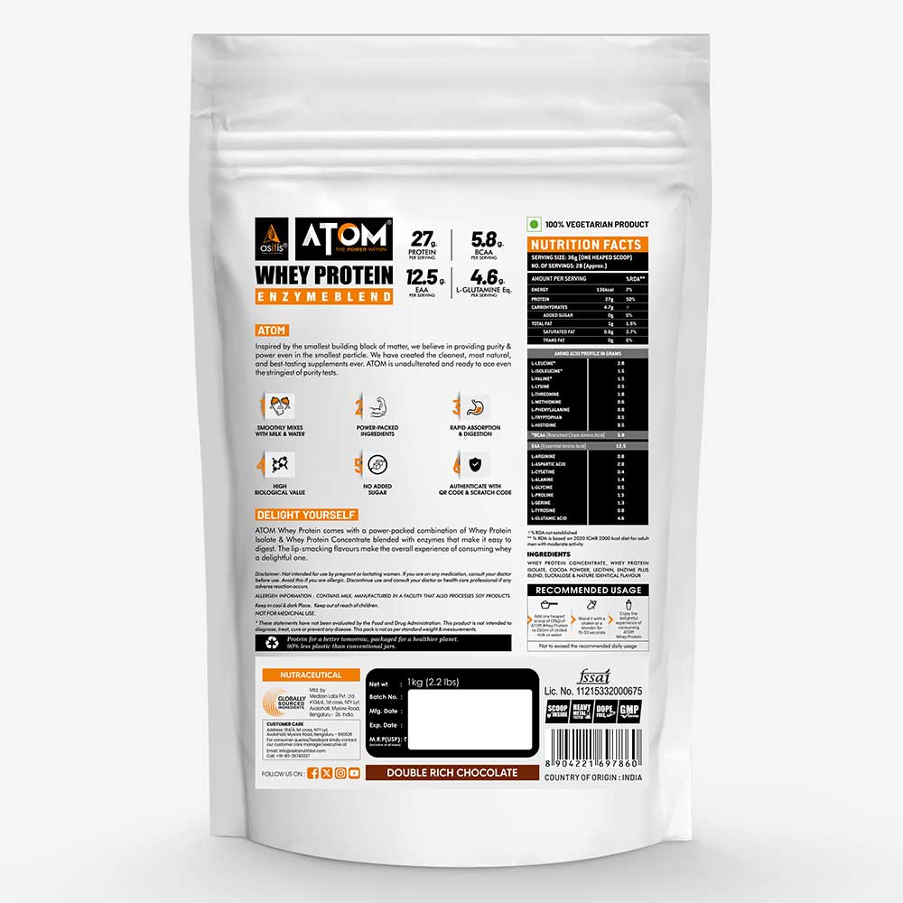 AS-IT-IS Nutrition ATOM Whey Protein with Enzymes